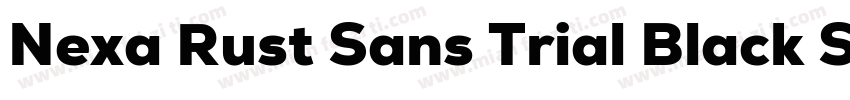 Nexa Rust Sans Trial Black Shadow字体转换